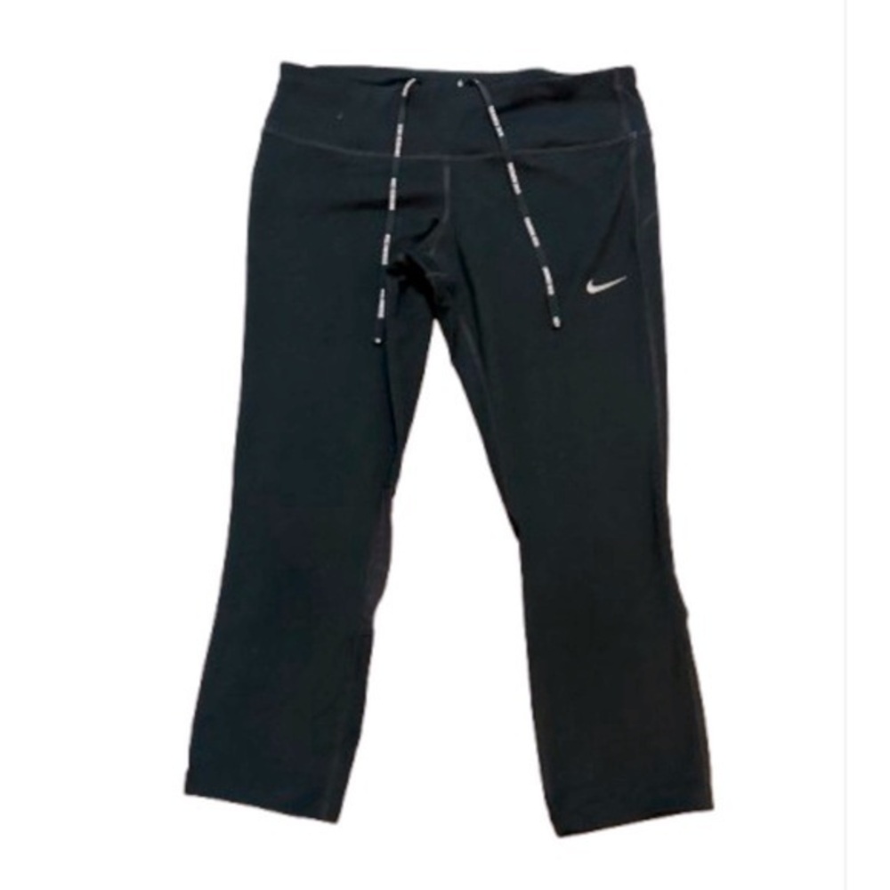 Nike Black Dri Fit Running Athletic Capris Crop Leggings